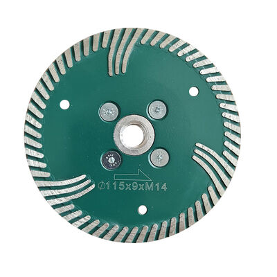 Disco de corte de granito duro de diamante turbo con M14 Diámetro de brida 125mm 230mm