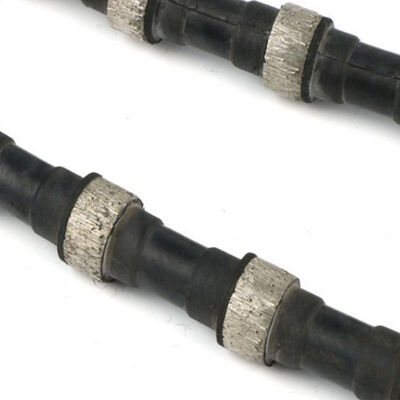 Perlas Diámetro 11,5 mm Diamante de alambre de la sierra de diamante de corte de cuerda para la cantera de granito