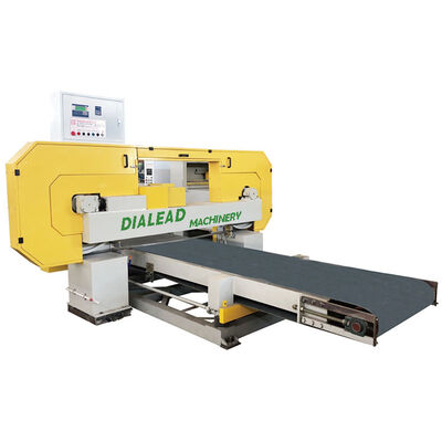 Máquina de corte de granito de mármol de bloques grandes Máquina de corte de sierra de banda horizontal